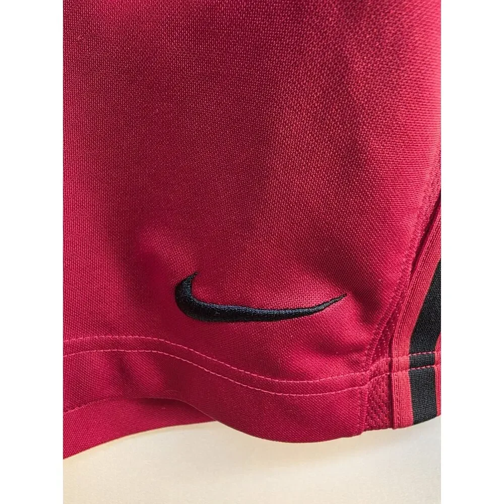 Nike Men's Large Red Athletic Shorts Basketball Sports Pockets Elastic Everyday